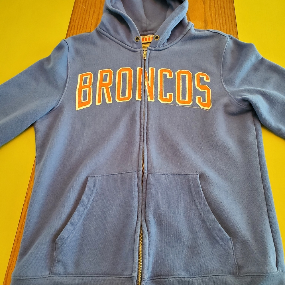 DENVER BRONCOS front zip hoodie by Junk Food